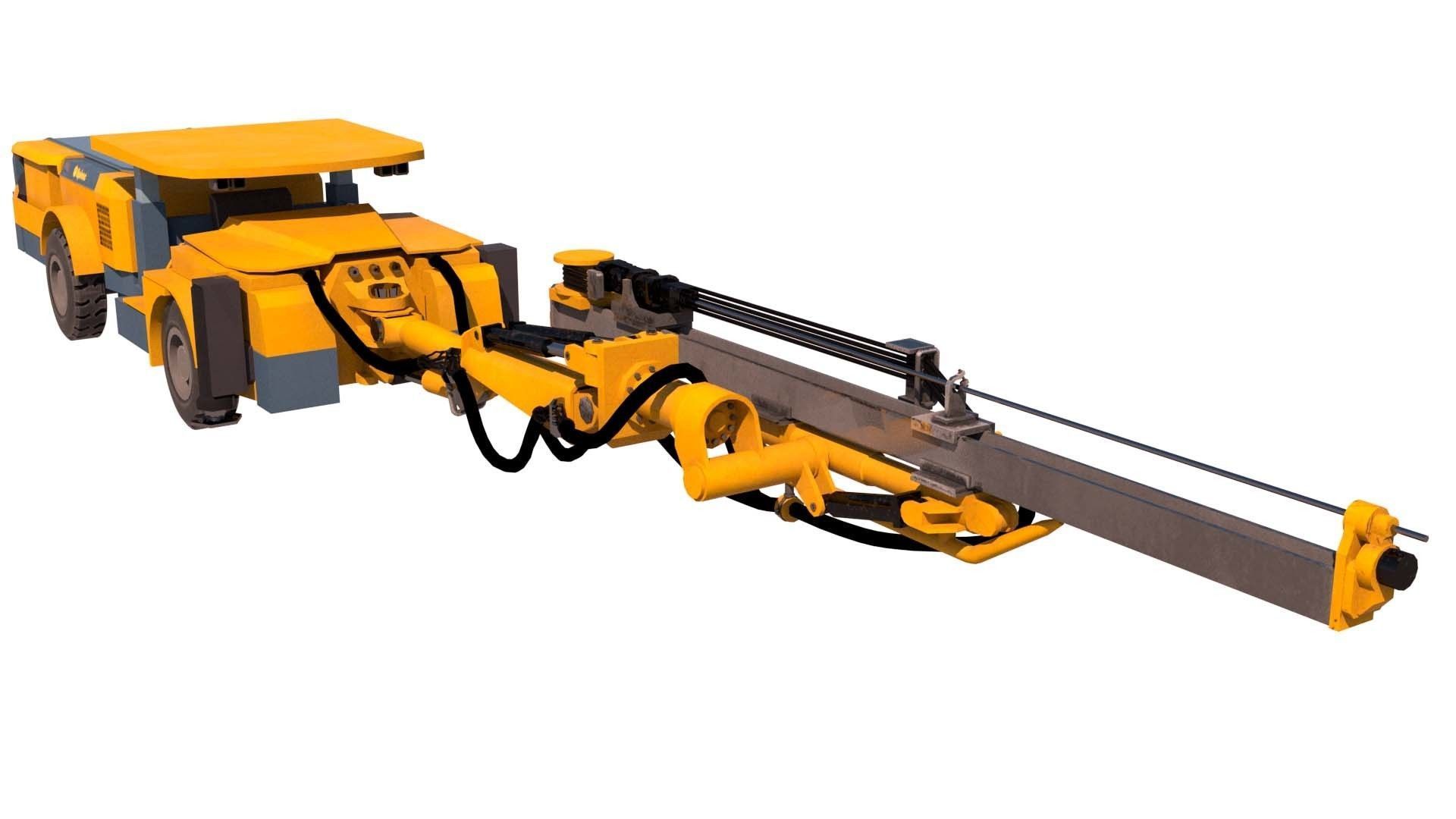 Boomer Epiroc S1 Low-poly 3D model_1