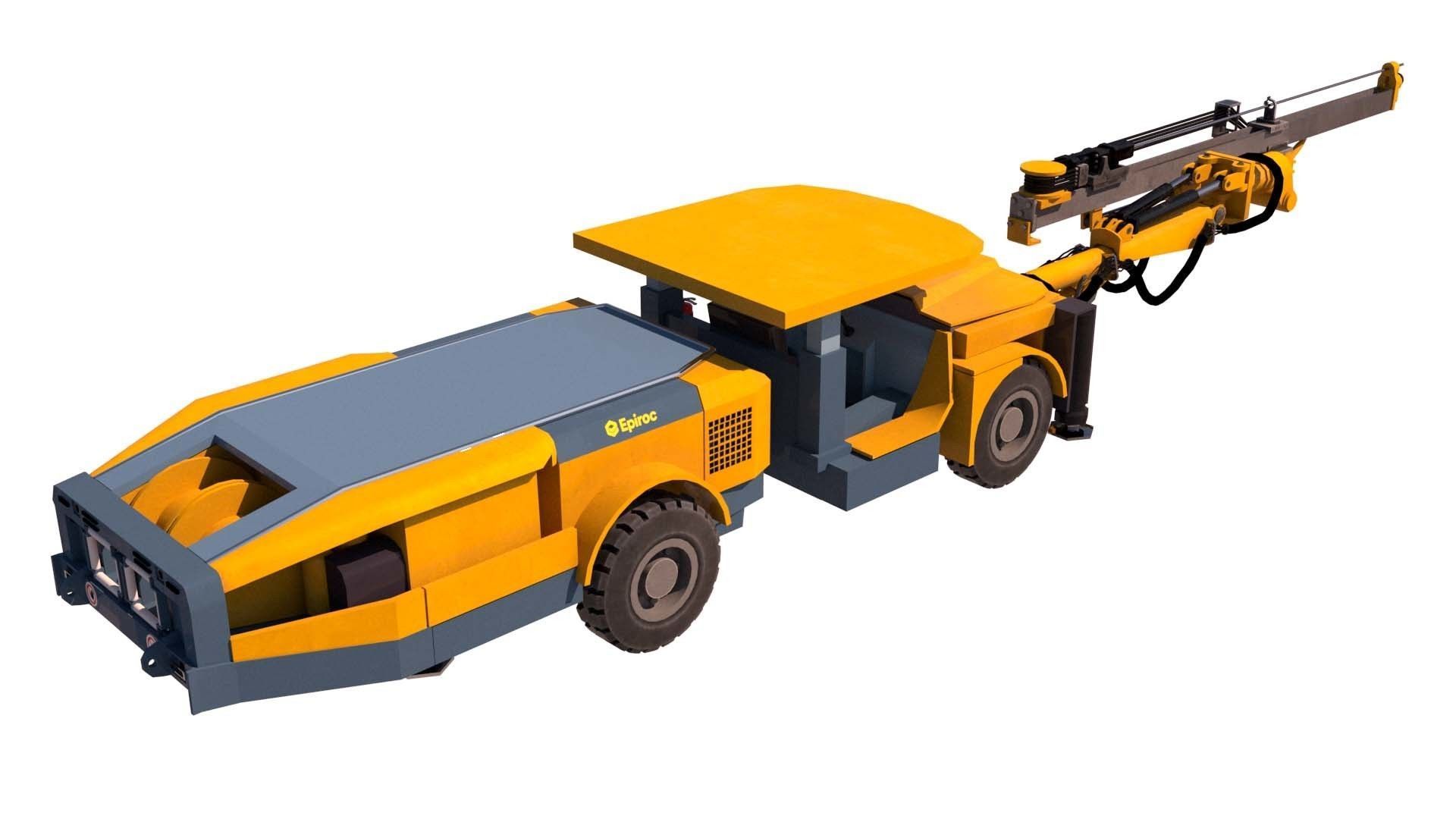 Boomer Epiroc S1 Low-poly 3D model_4