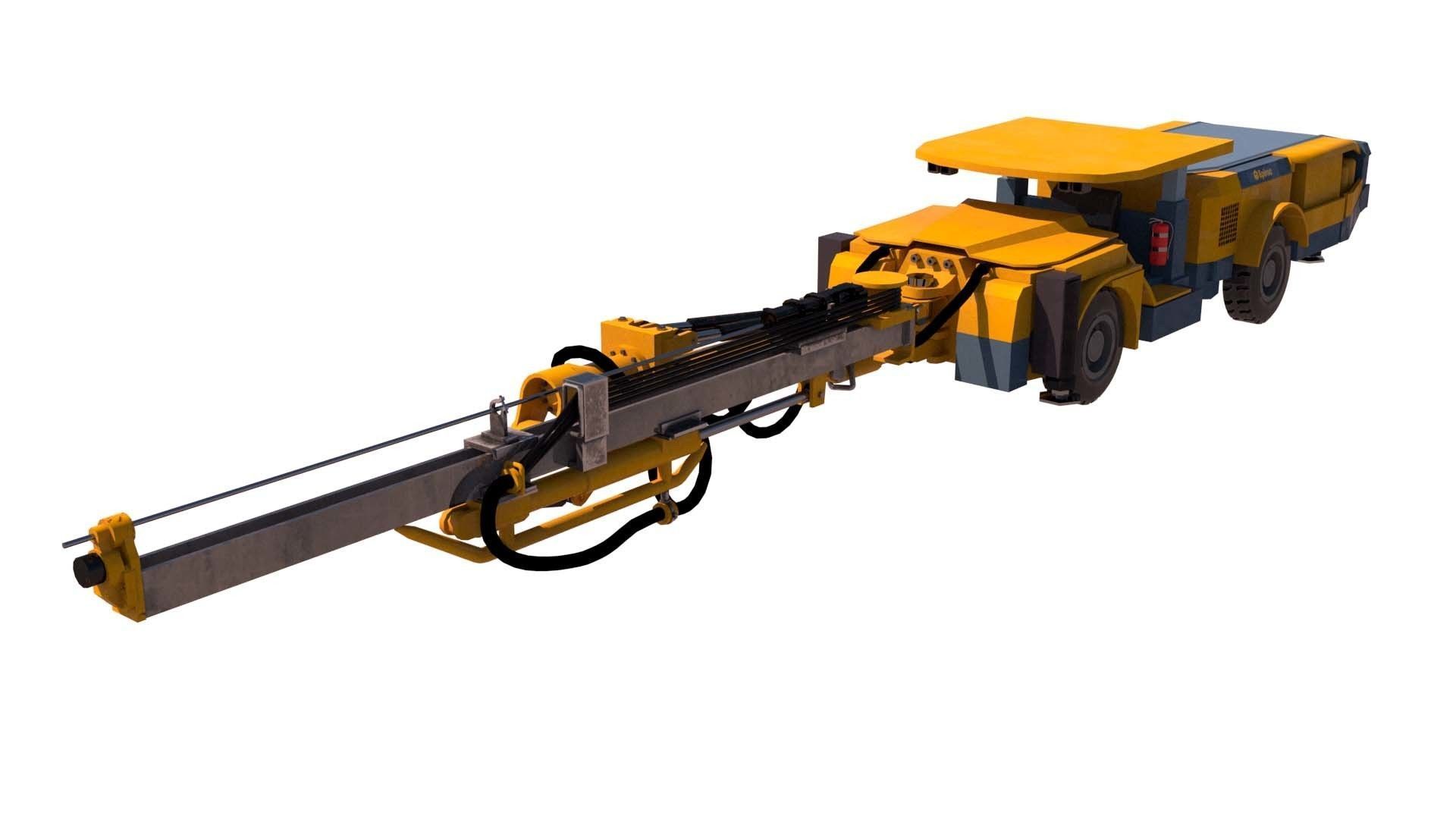 Boomer Epiroc S1 Low-poly 3D model_2