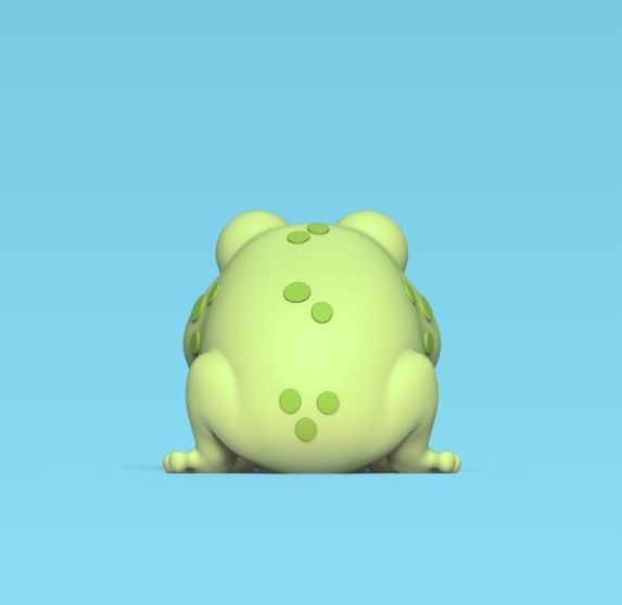 Cute Little Frog 3D print model_3
