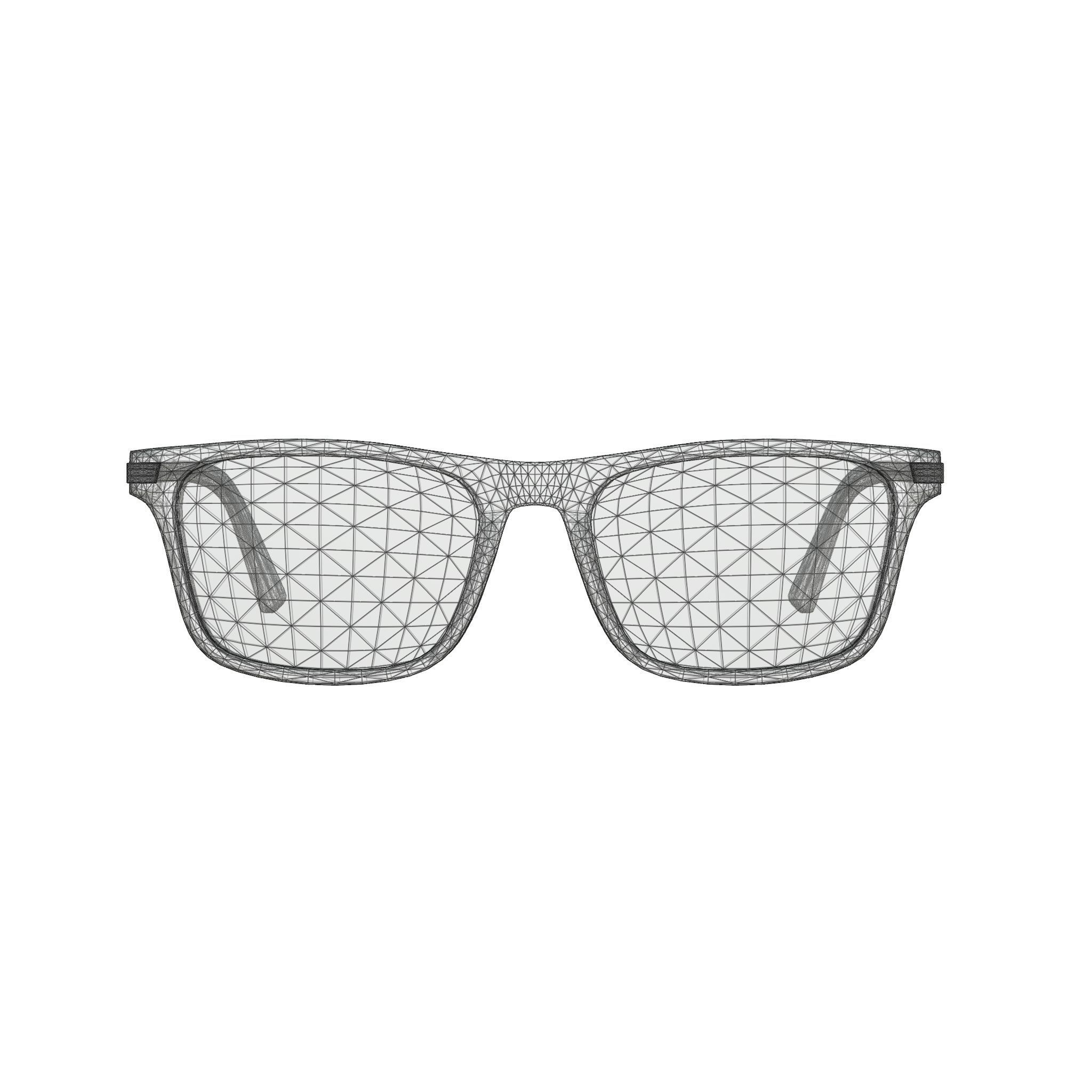 Prada - PR01WV 07F1O1 Glasses Low-poly 3D model_6