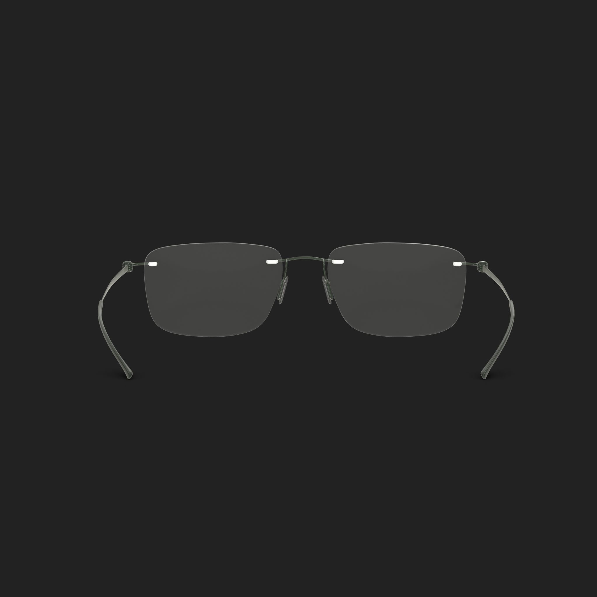 Modo - 4624 Dark Green Glasses Low-poly 3D model_1