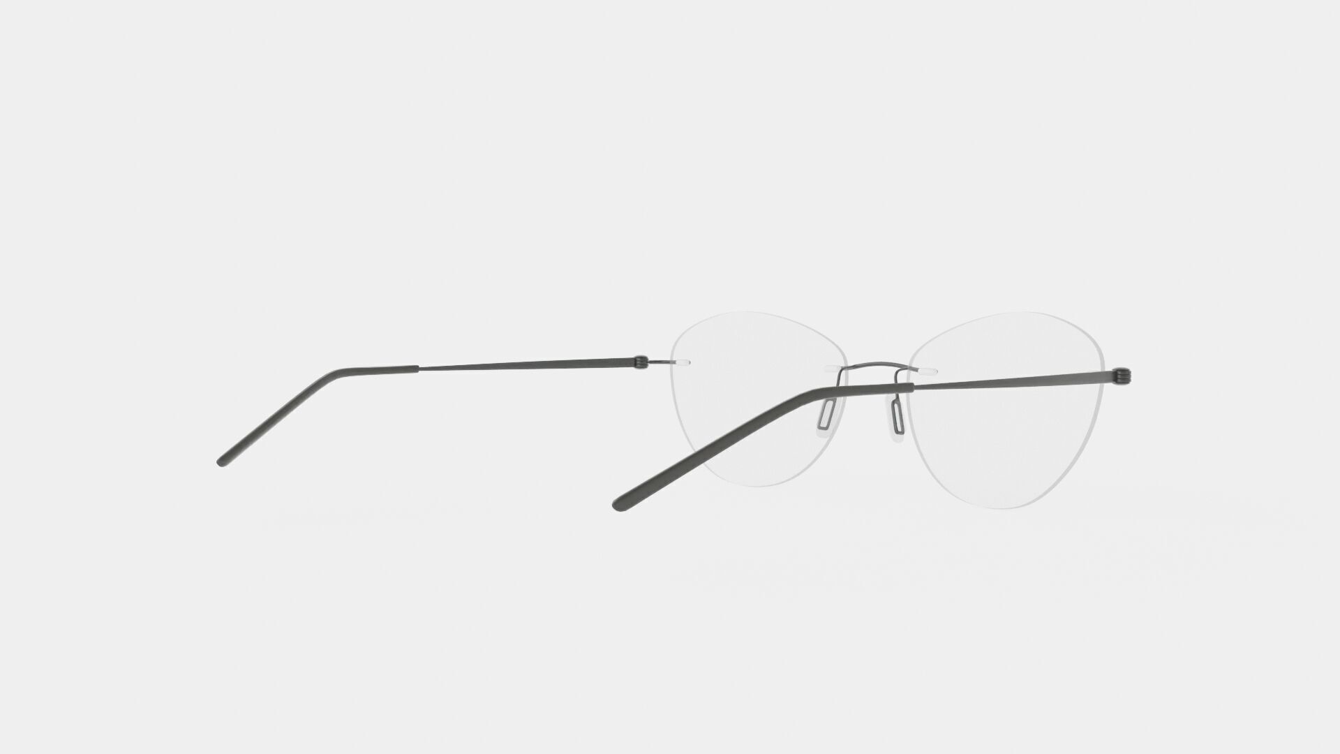 Modo - 4622 Dark Green Glasses Low-poly 3D model_3
