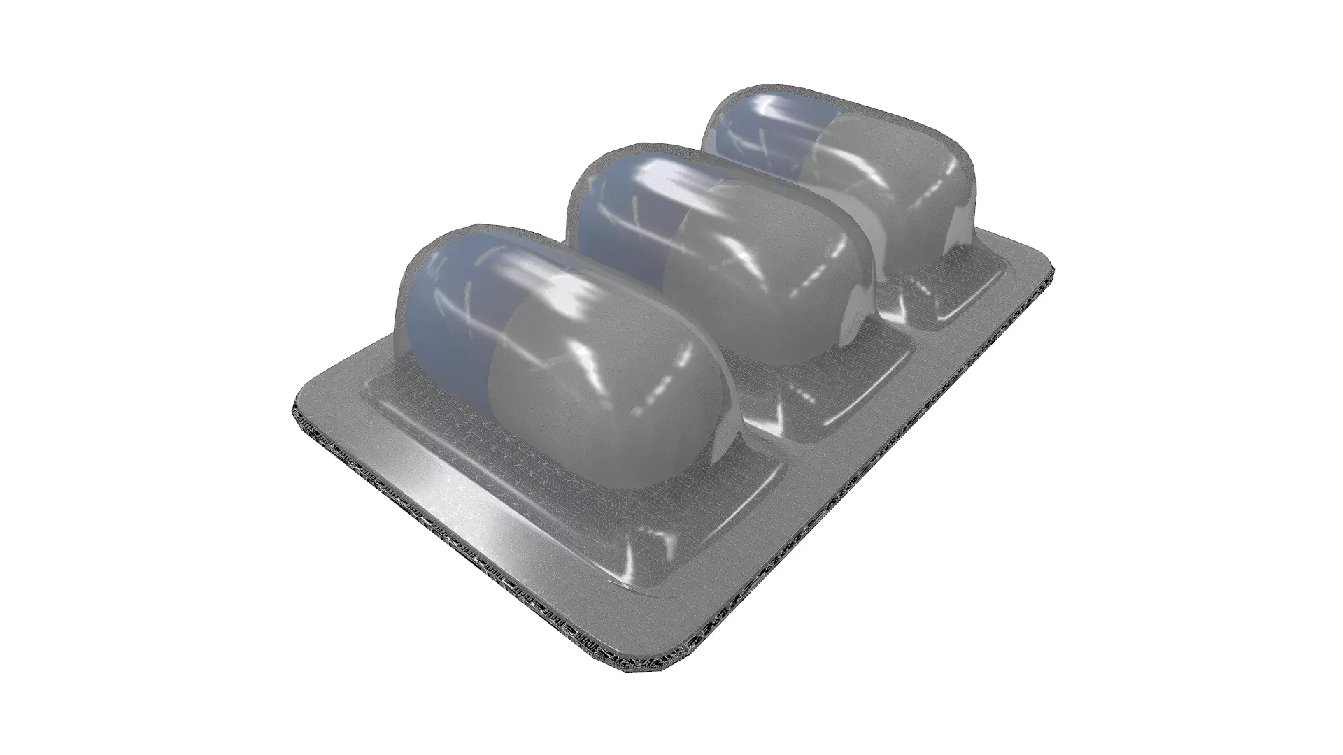 Capsule Pill Low-poly 3D model