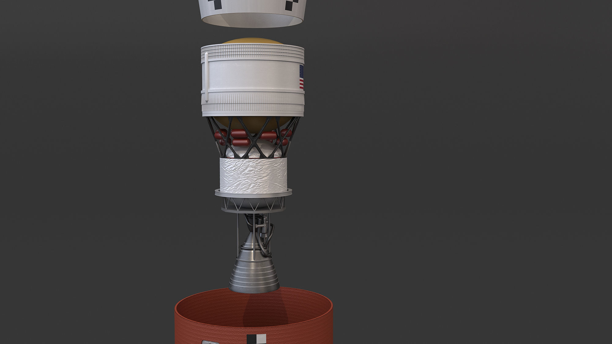 Artemis Rocket - SLS Space Launch System 3D model_6