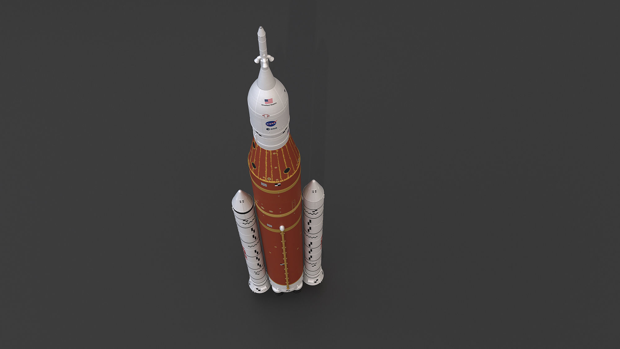 Artemis Rocket - SLS Space Launch System 3D model_1