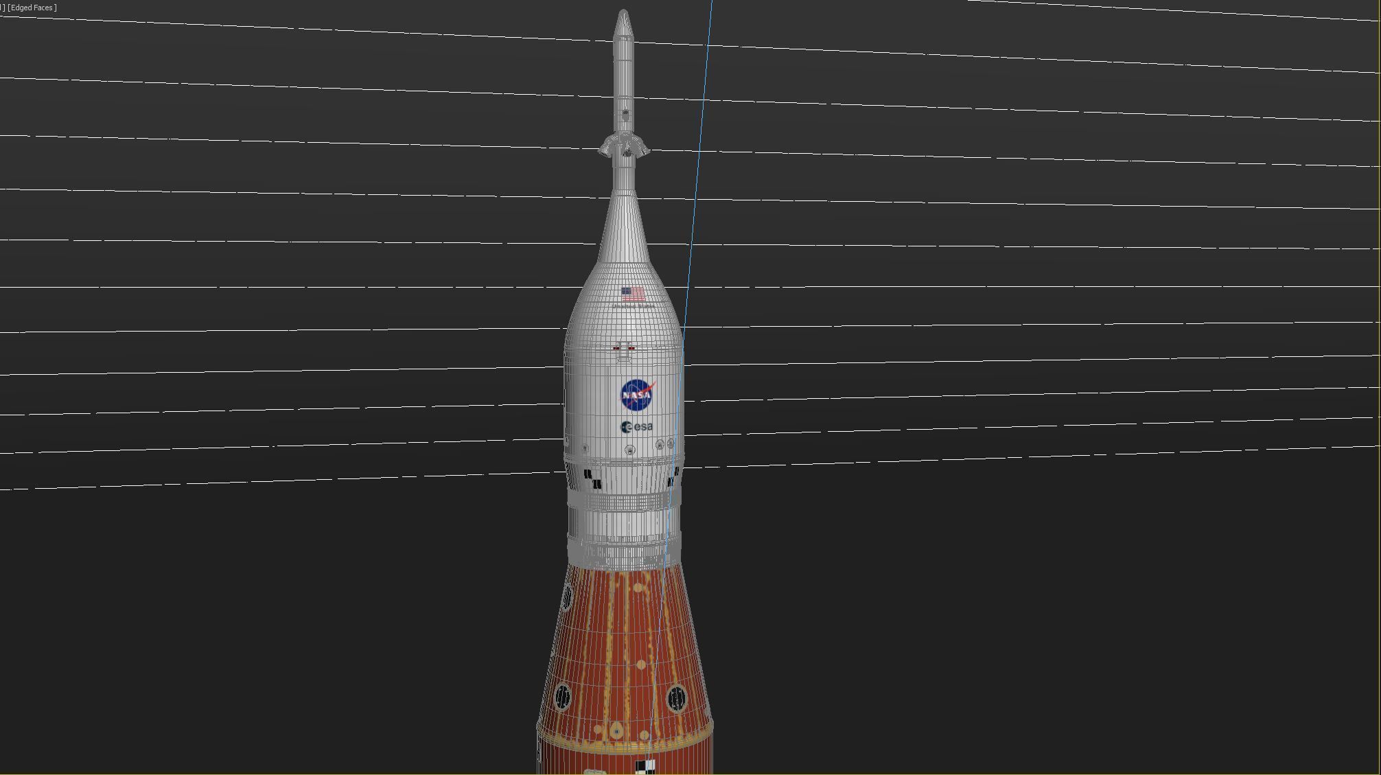 Artemis Rocket - SLS Space Launch System 3D model_7