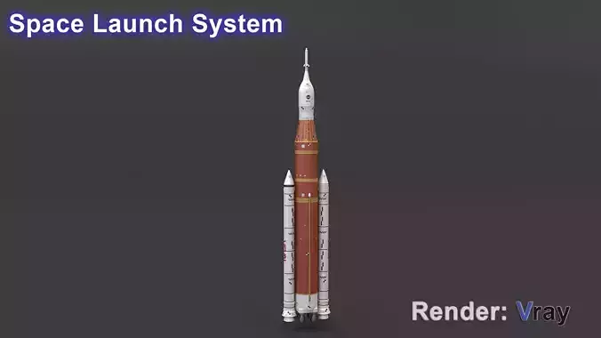 Artemis Rocket - SLS Space Launch System 3D model