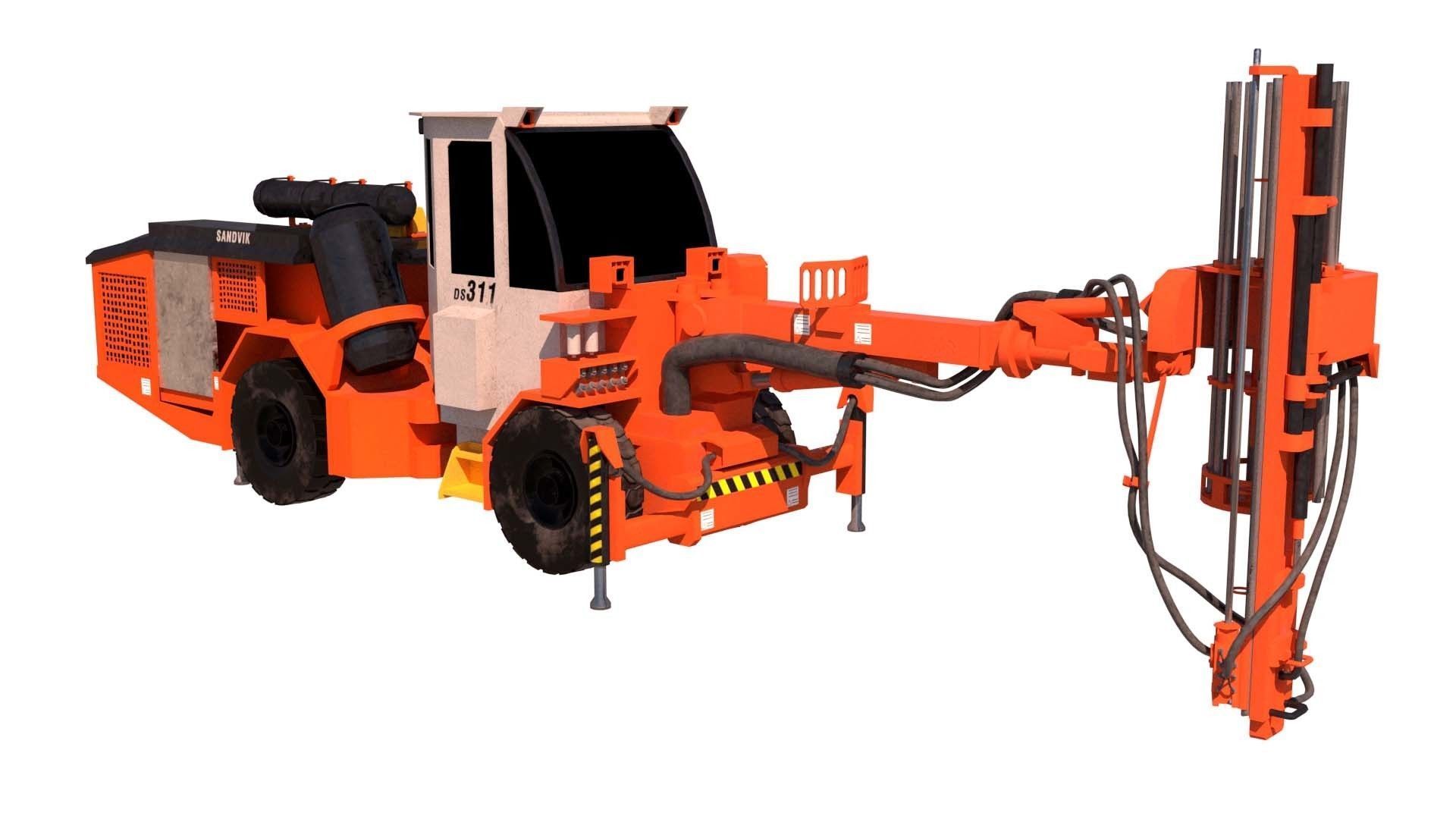 Ds311 Machine 3D model Bulonadora Sandvic DS311 VR / AR / low-poly | CGTrader