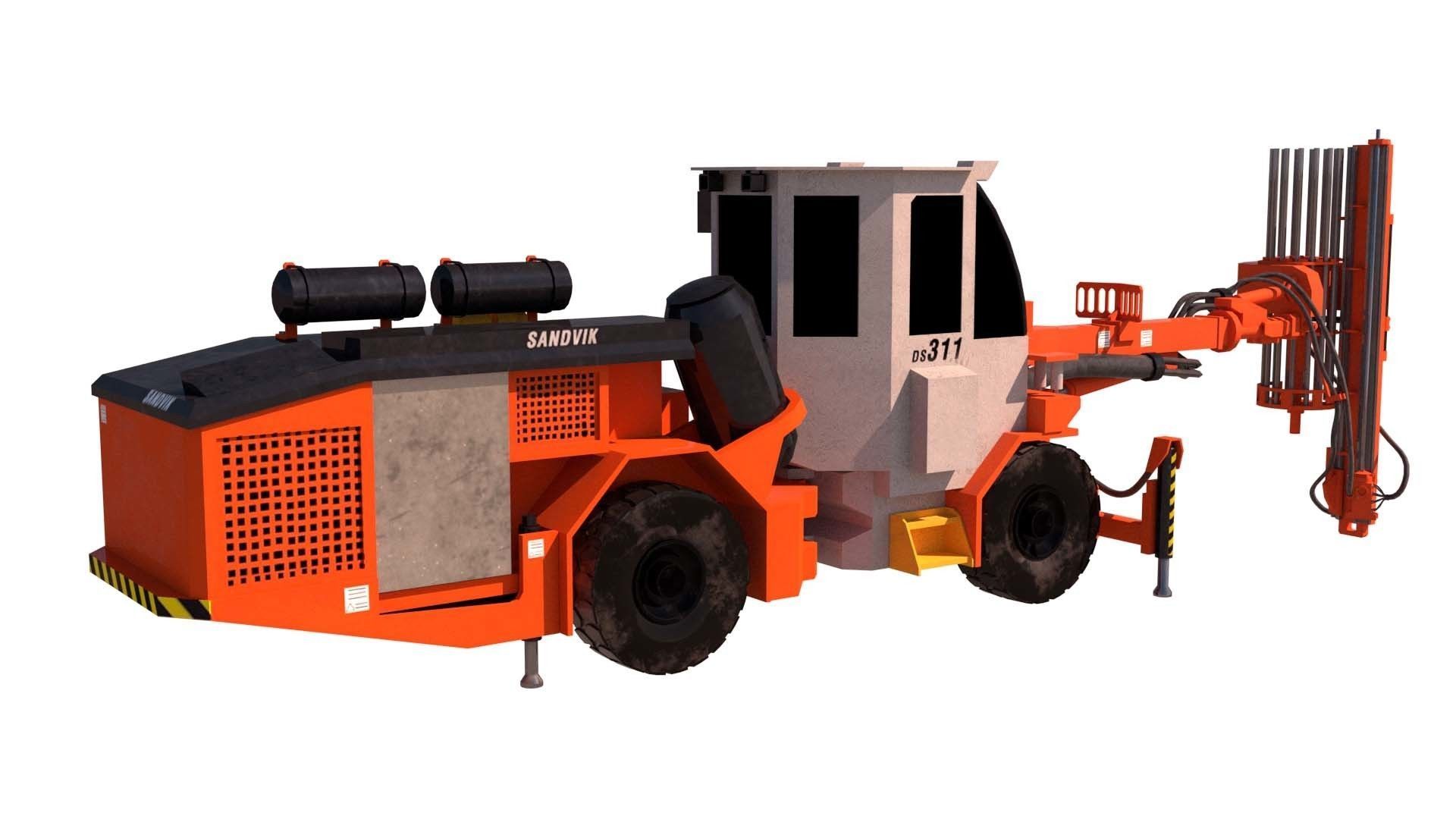 Ds311 Machine 3D model Bulonadora Sandvic DS311 VR / AR / low-poly | CGTrader