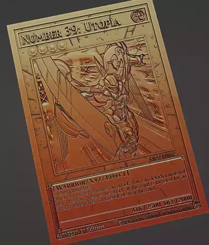 number 39 utopia - yugioh 3D print model