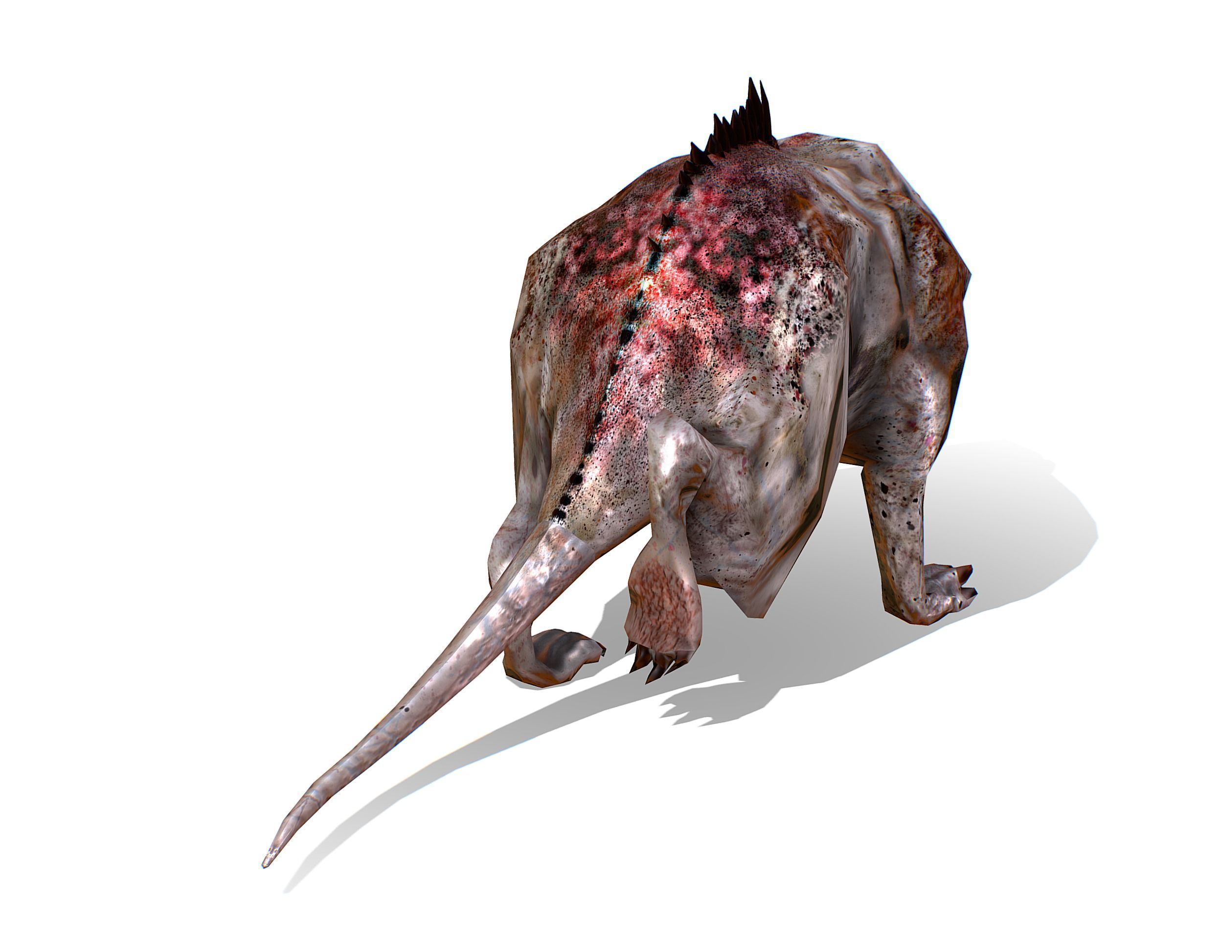 Rat Monster Zombie - Animated Low-poly 3D model_14