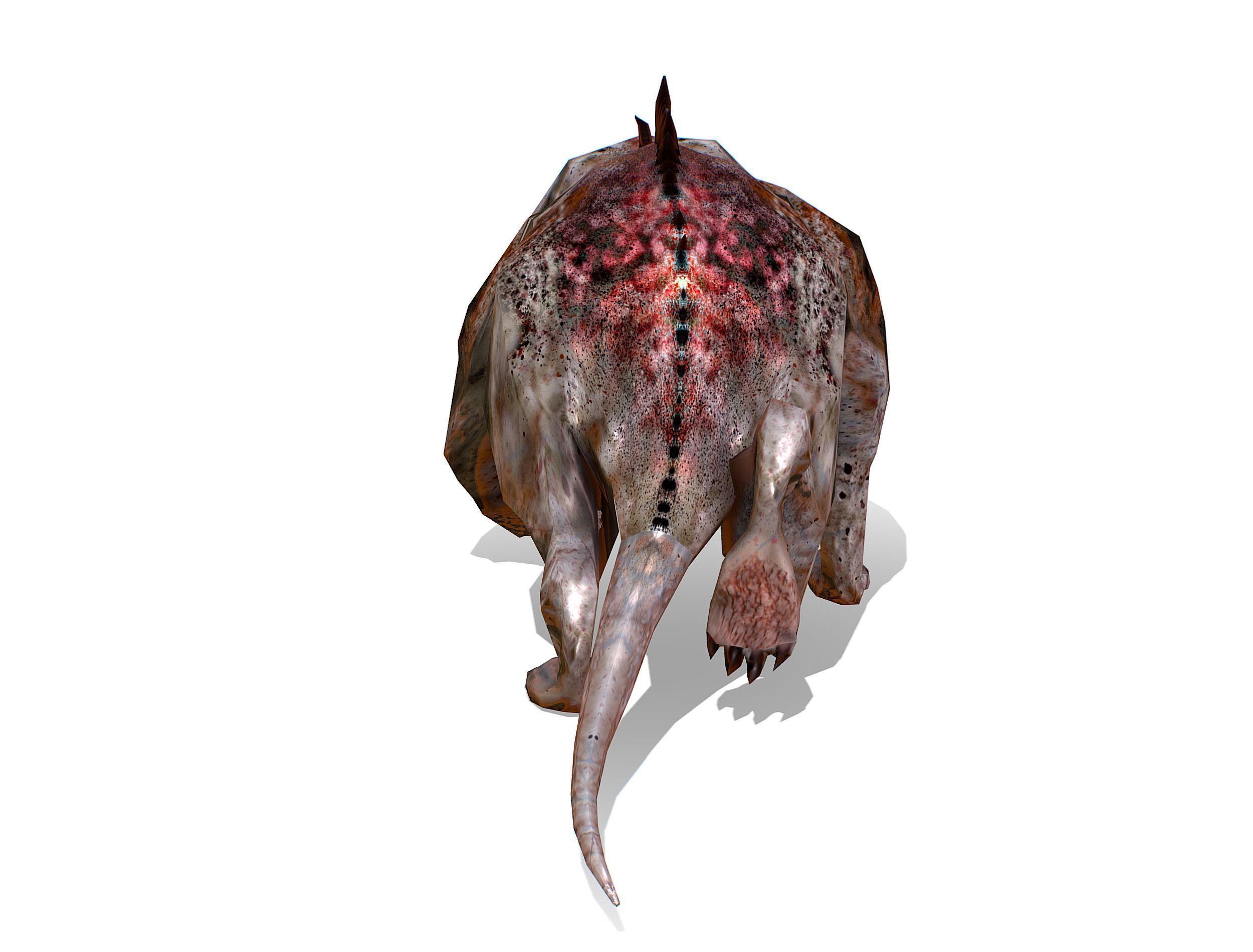 Rat Monster Zombie - Animated Low-poly 3D model_15