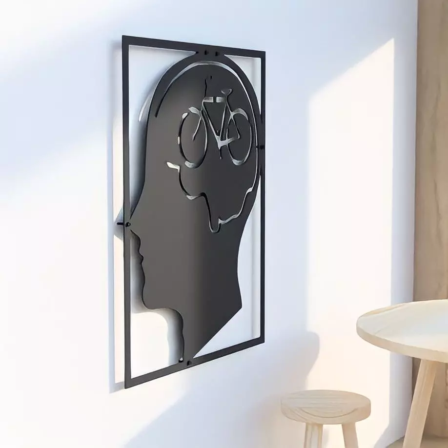 Living Room Decorations Interior Art Bike Lovers Wall Hanging 3D print model