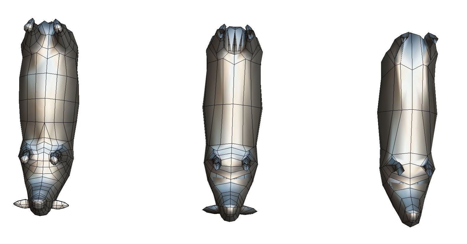 Low Poly Farm Sheep Low-poly 3D model_20