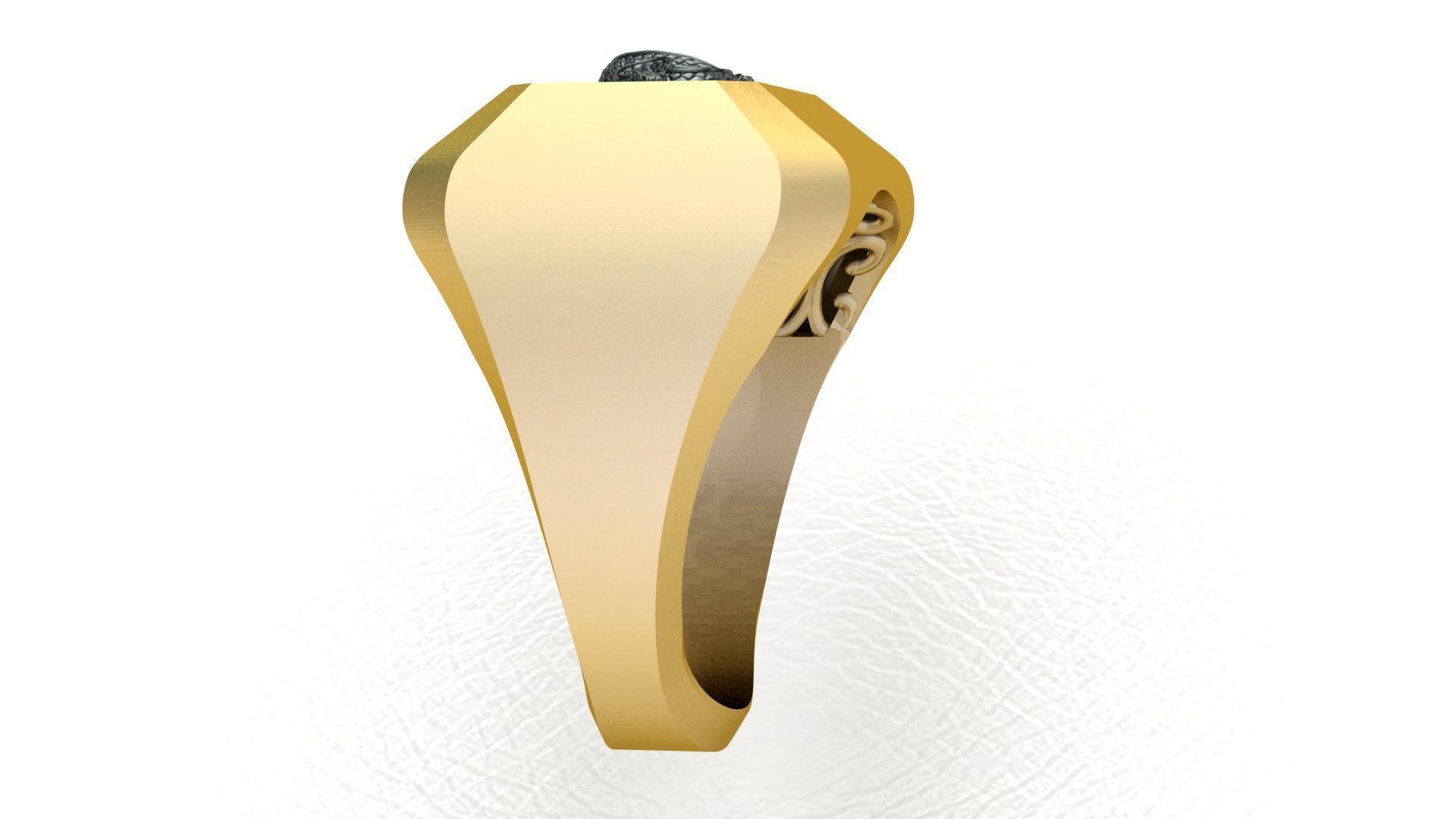 Snake Ring 3D print model_3