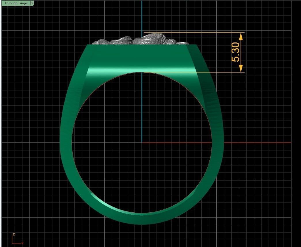 Snake Ring 3D print model_6