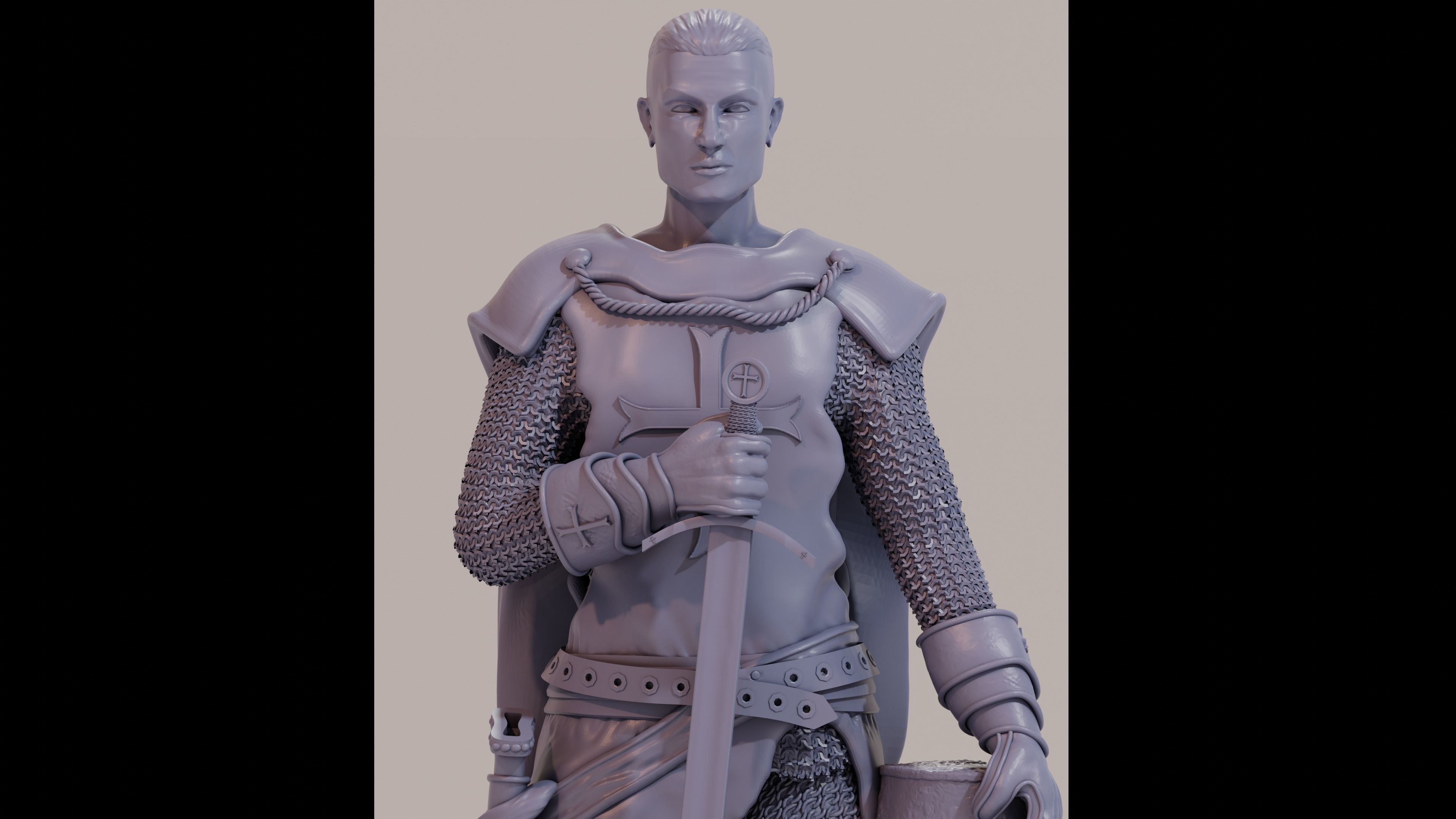 Templar Warrior - Templario 3D print model_2