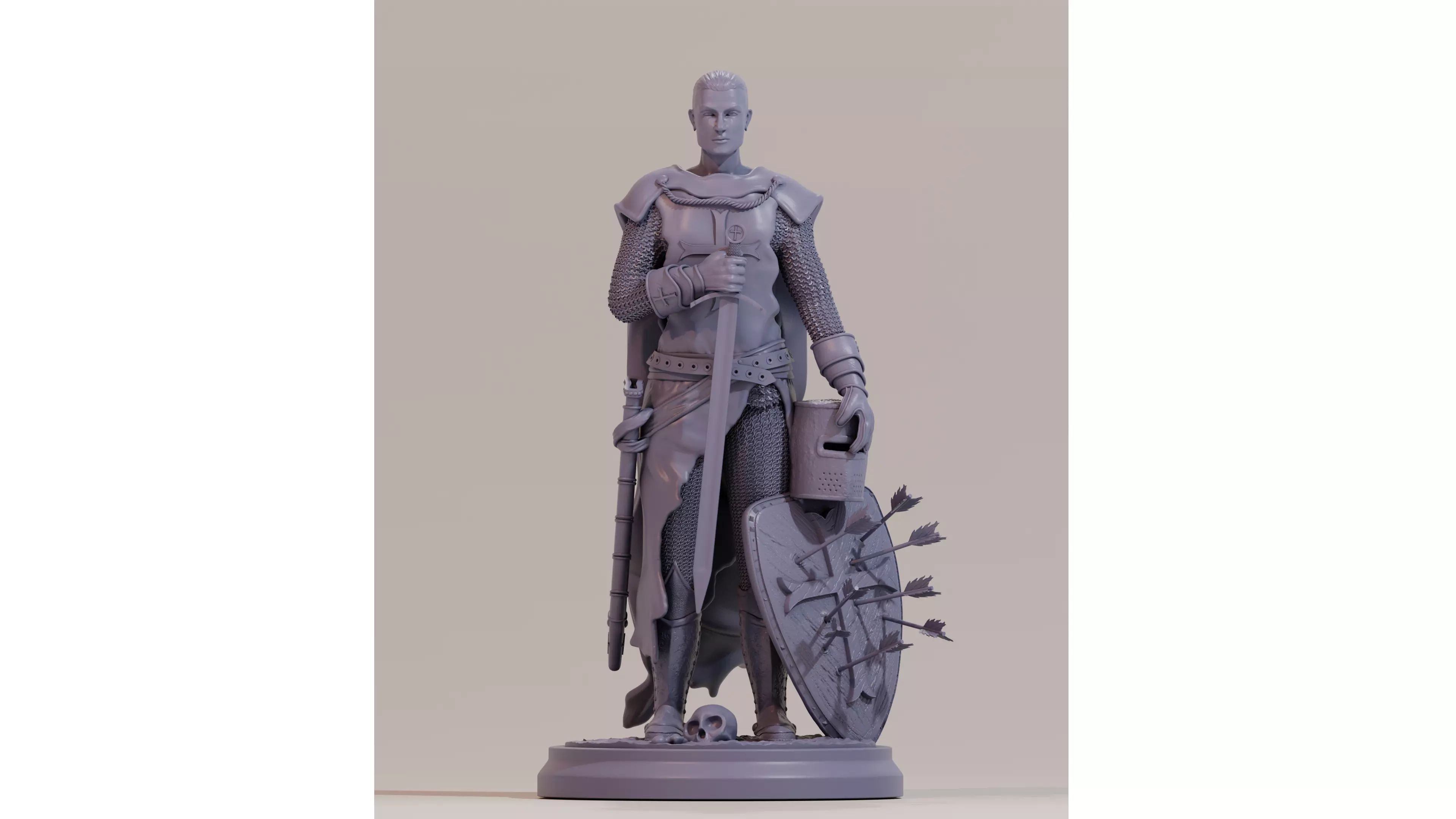 Templar Warrior - Templario 3D print model_0
