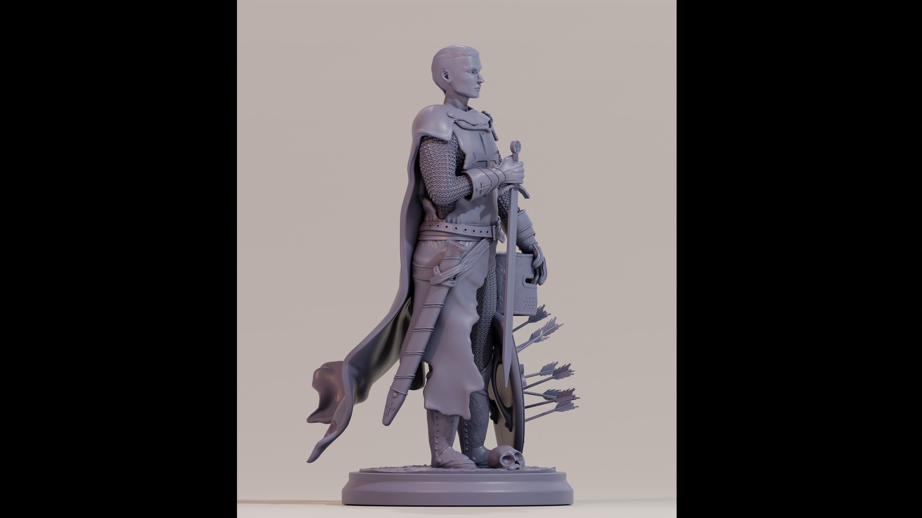 Templar Warrior - Templario 3D print model_4