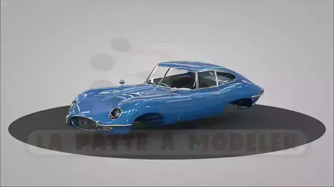 Jaguar E-Type LPAM 3D model