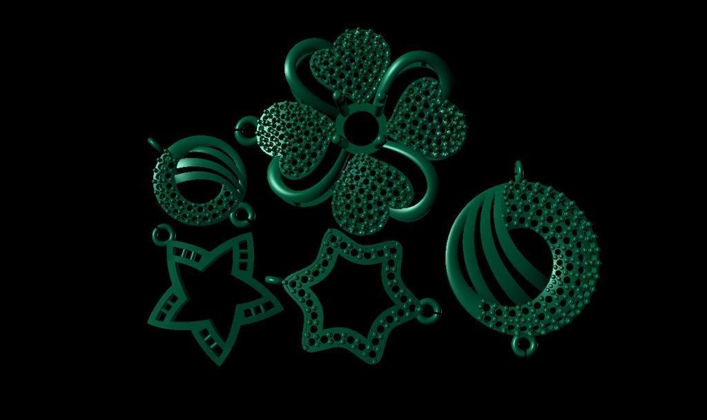 Light Weight charms Pendant 3dm stl 3D print model 3D print model_3