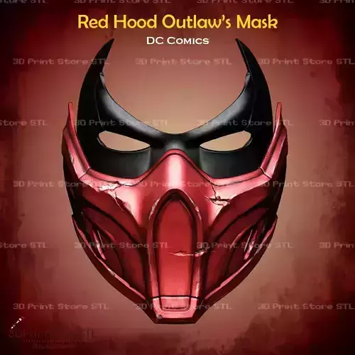 Red Hood Outlaw Mask Cosplay DC Comics - STL File