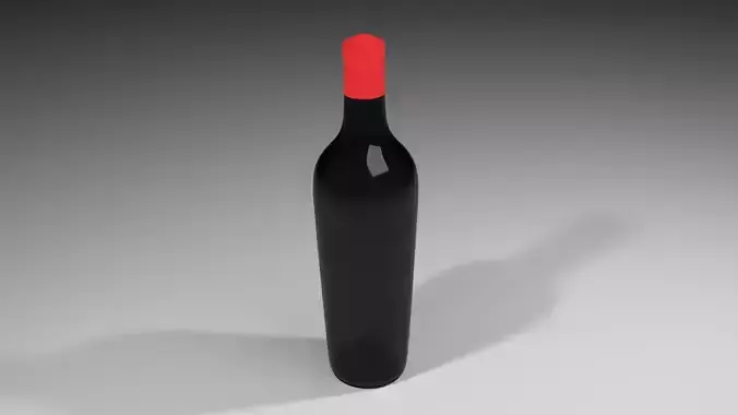 Wine Bottle 2 3D model