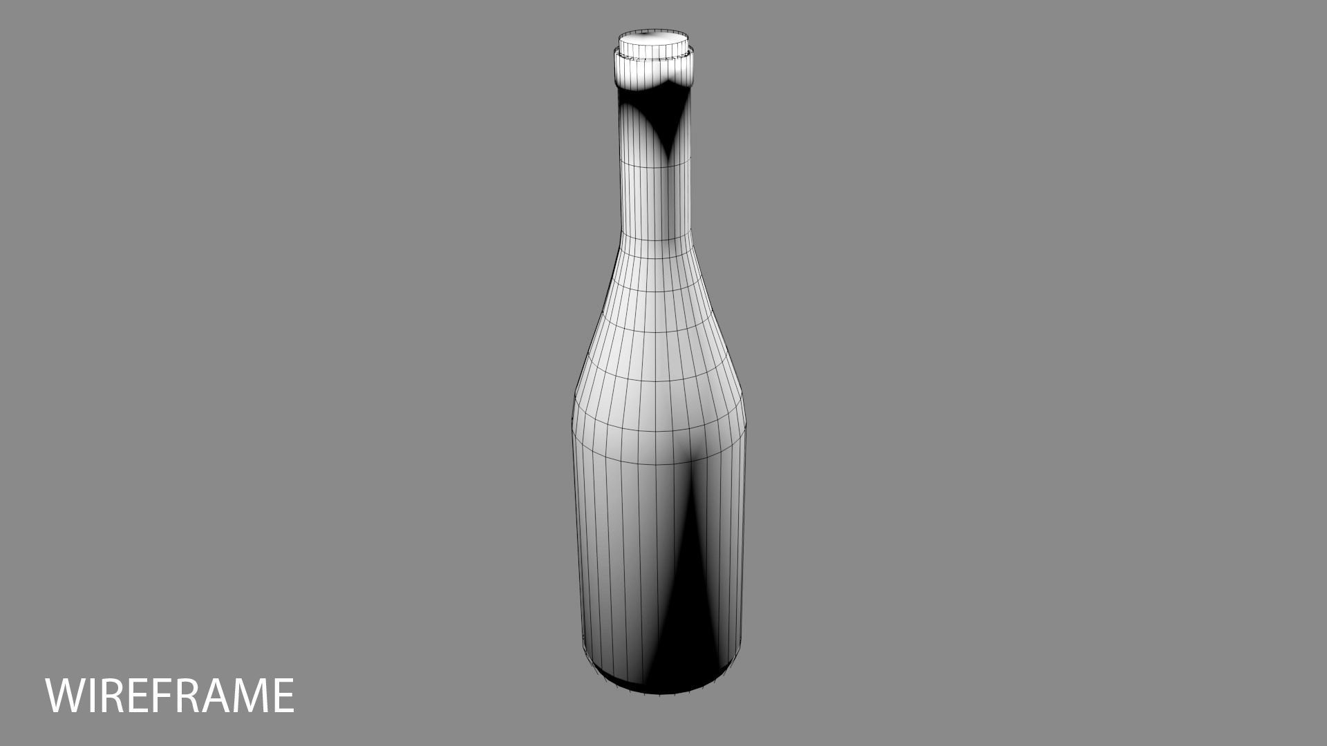Wine Bottle 3 3D model_3