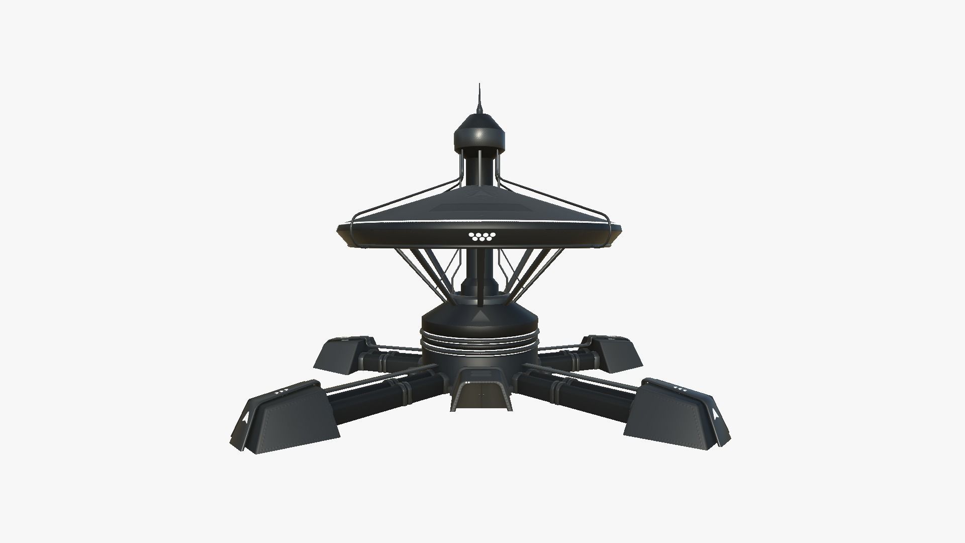 10 Sci Fi Buildings Collection G - Full Black - Exterior Design _94