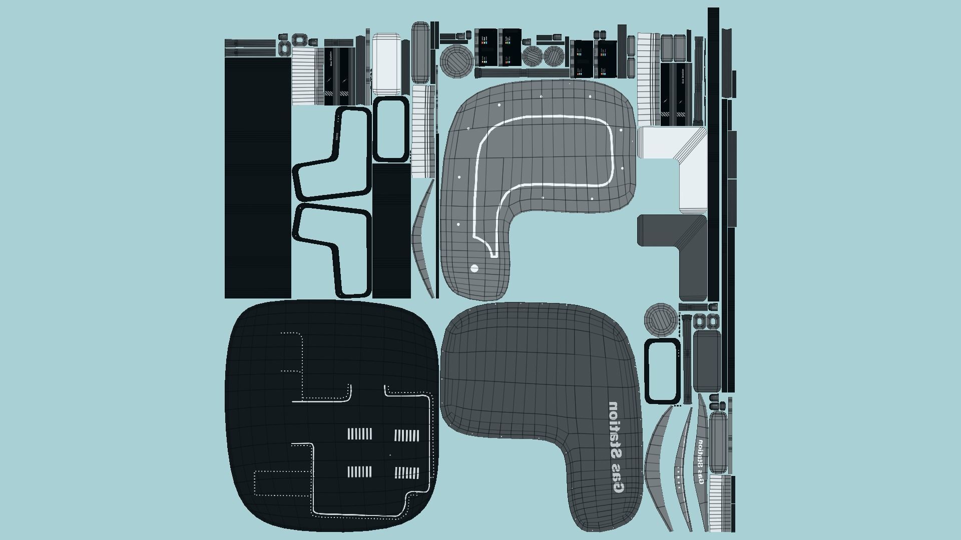 10 Sci Fi Buildings Collection G - Full Black - Exterior Design _32