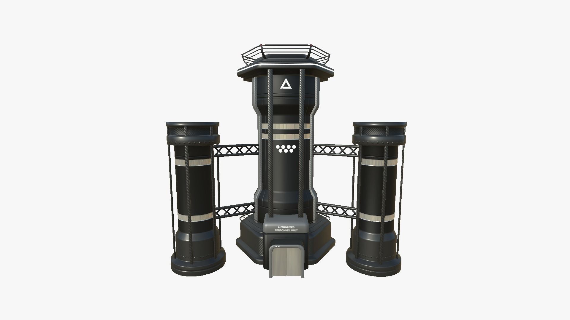 10 Sci Fi Buildings Collection G - Full Black - Exterior Design _63