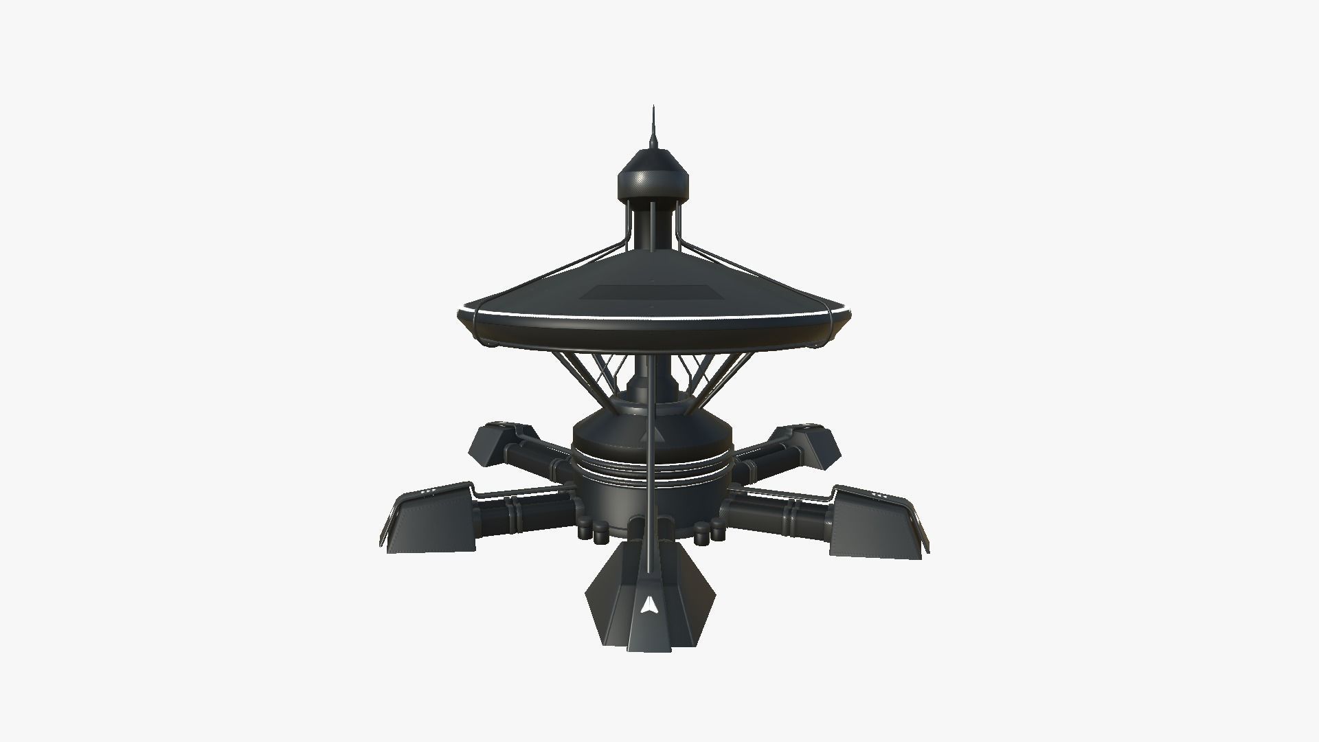 10 Sci Fi Buildings Collection G - Full Black - Exterior Design _97