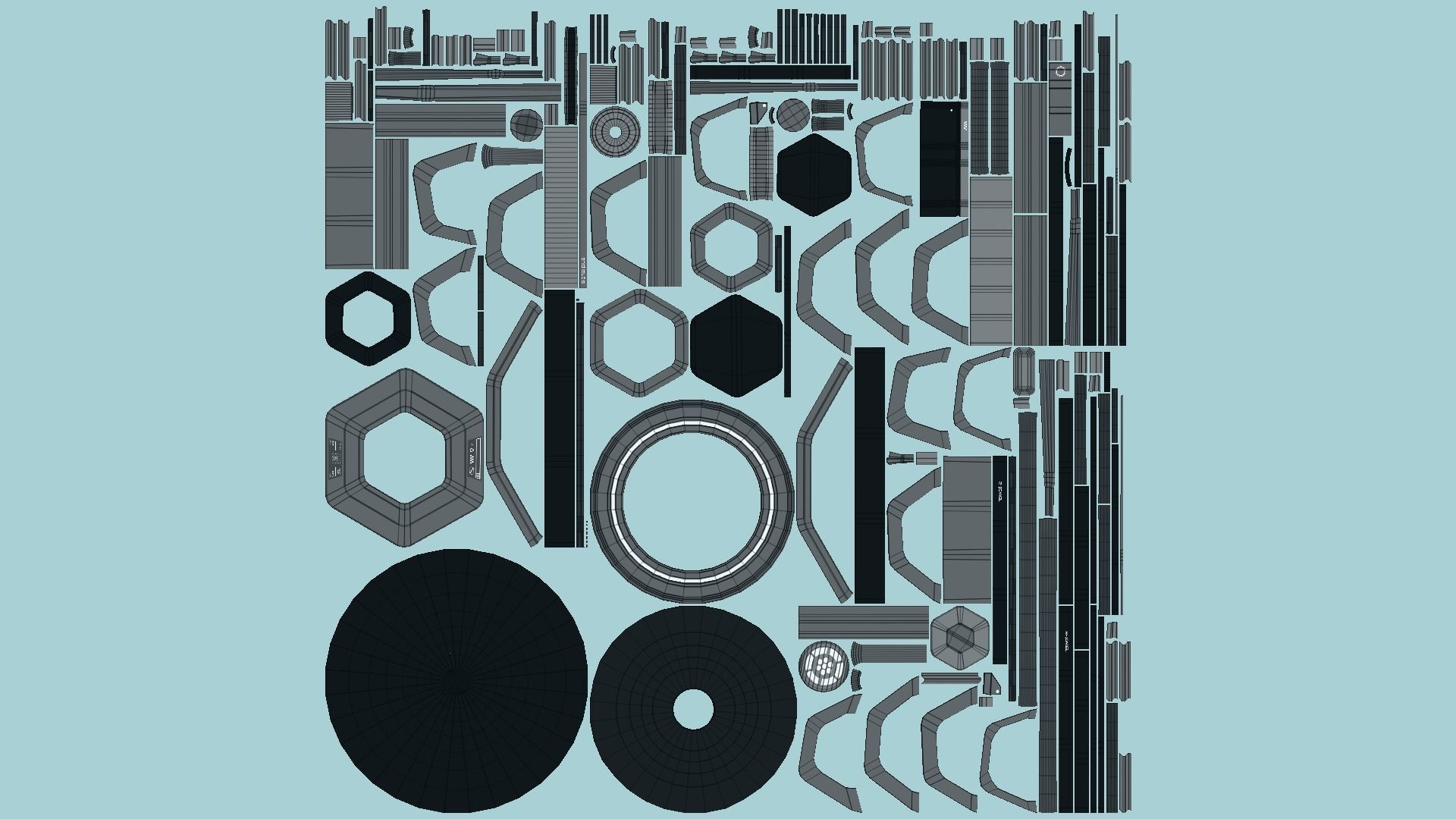 10 Sci Fi Buildings Collection G - Full Black - Exterior Design _55