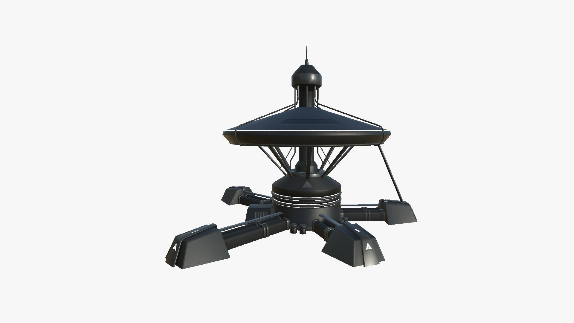 10 Sci Fi Buildings Collection G - Full Black - Exterior Design _95