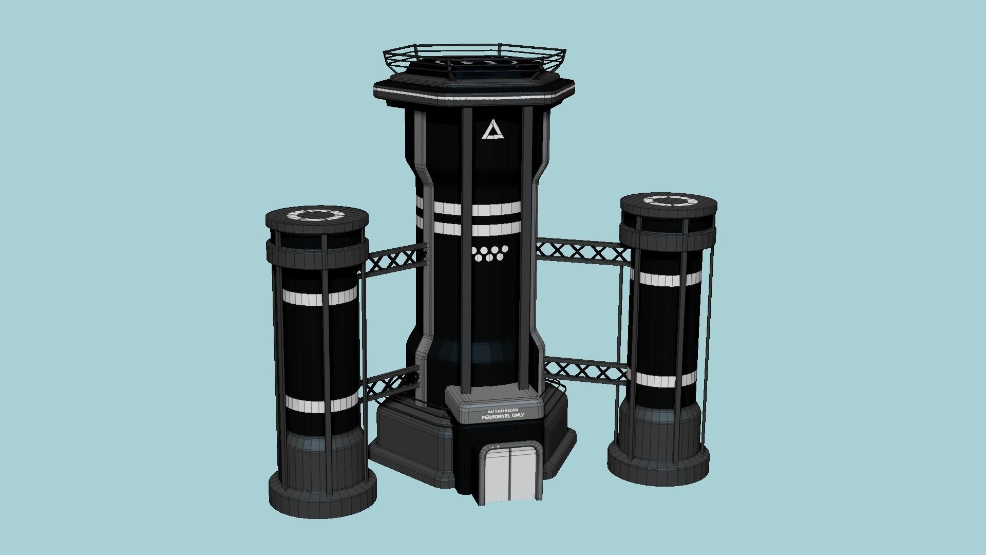 10 Sci Fi Buildings Collection G - Full Black - Exterior Design _66