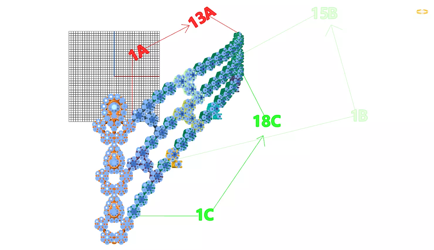 necklace beaded 3D print model