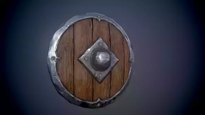 Viking Shield - Low Poly Asset Low-poly 3D model