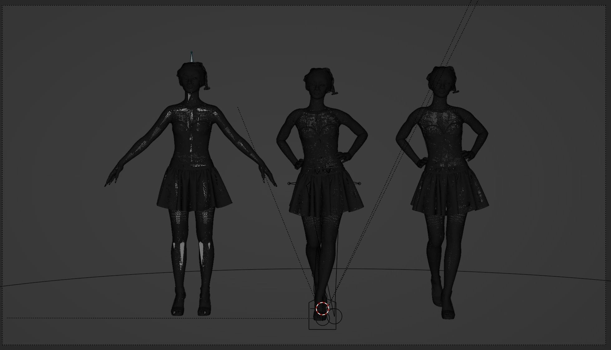 Santa Girl 3D model_3