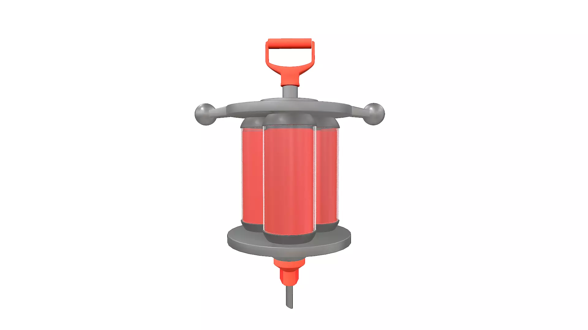 Vaccine Syringe Low-poly 3D model