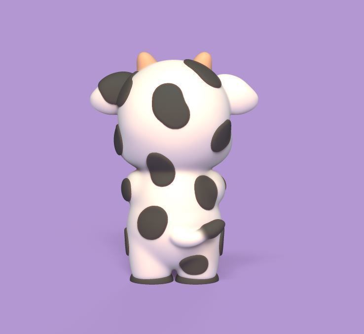 Cow Milk Bottle 3D print model_3
