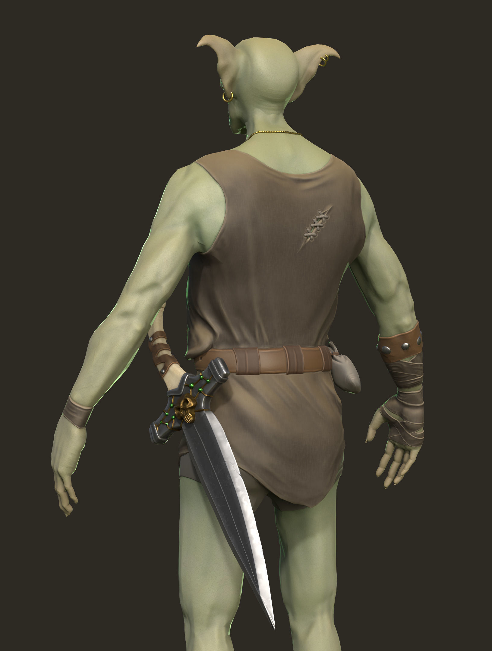 Goblin Outlaw Low-poly 3D model_3