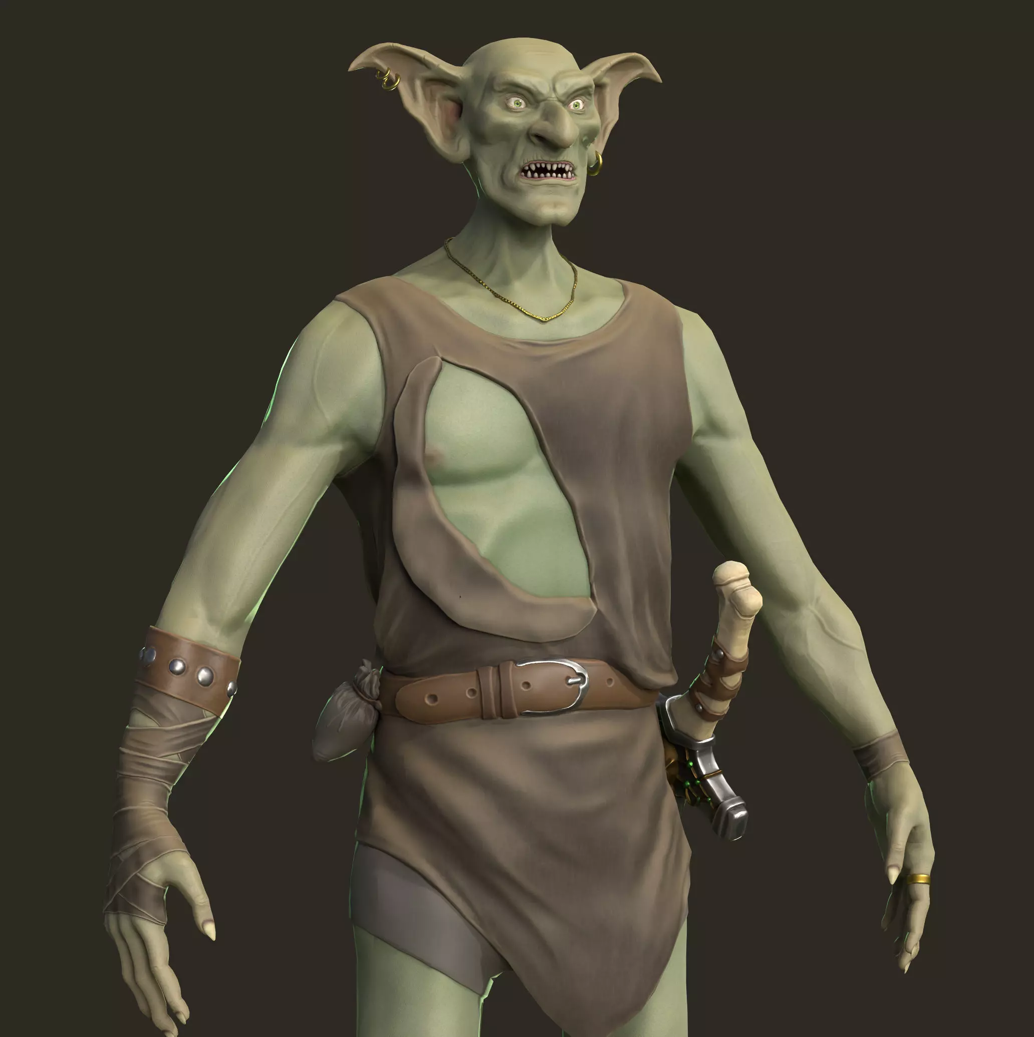 Goblin Outlaw Low-poly 3D model_0