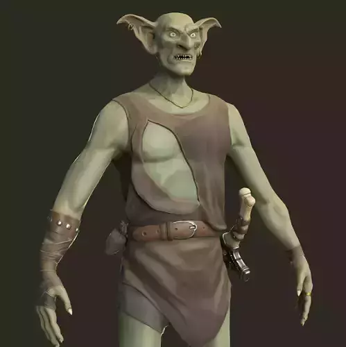 Goblin Outlaw Low-poly 3D model