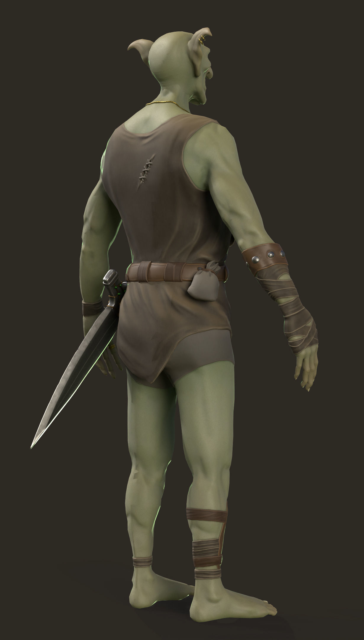 Goblin Outlaw Low-poly 3D model_6