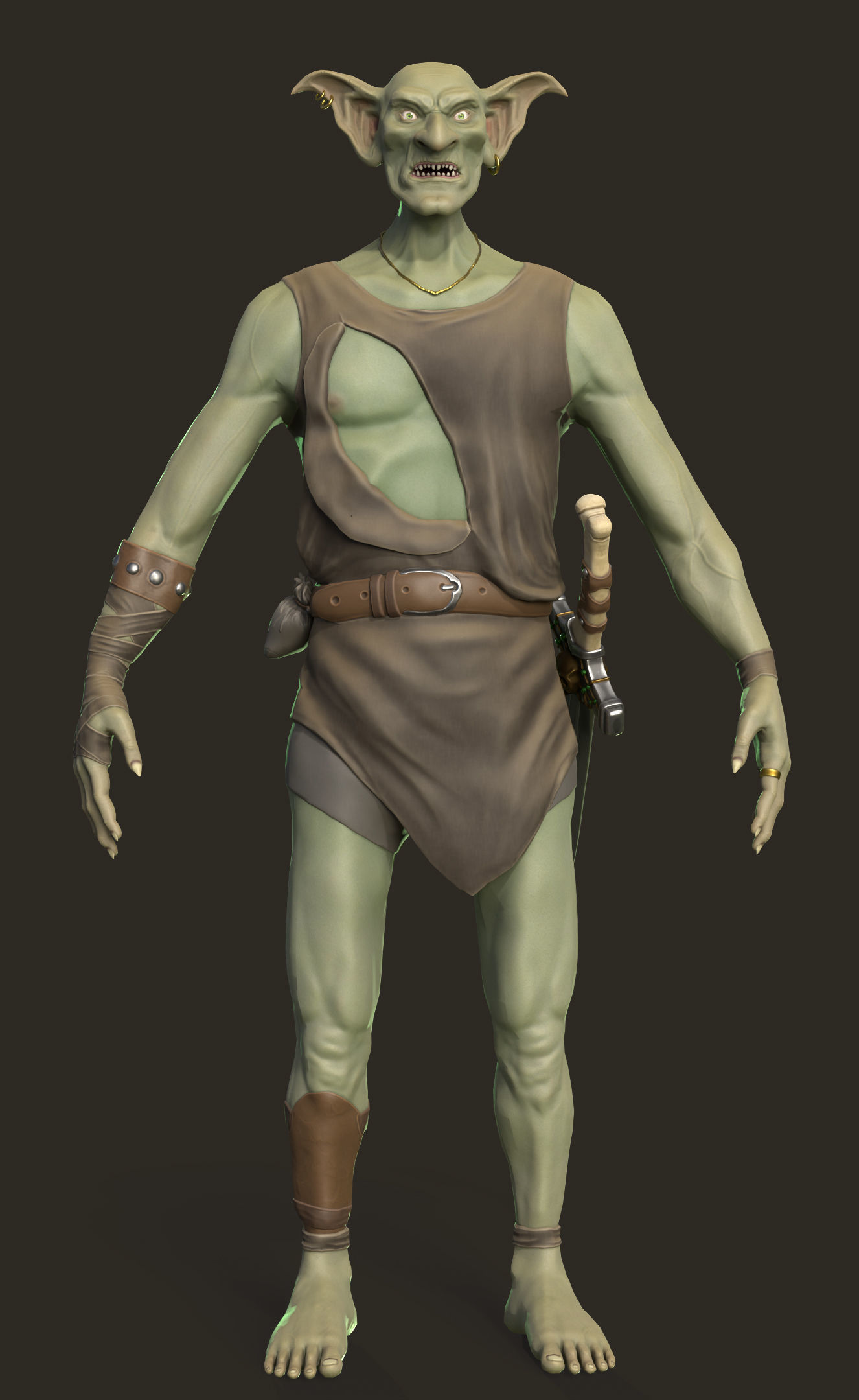 Goblin Outlaw Low-poly 3D model_2