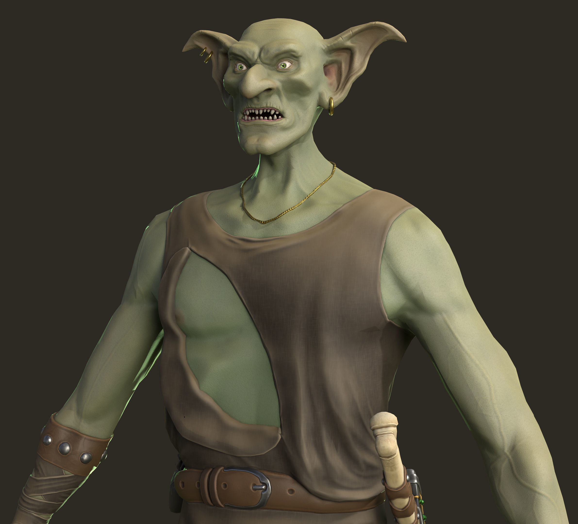 Goblin Outlaw Low-poly 3D model_4
