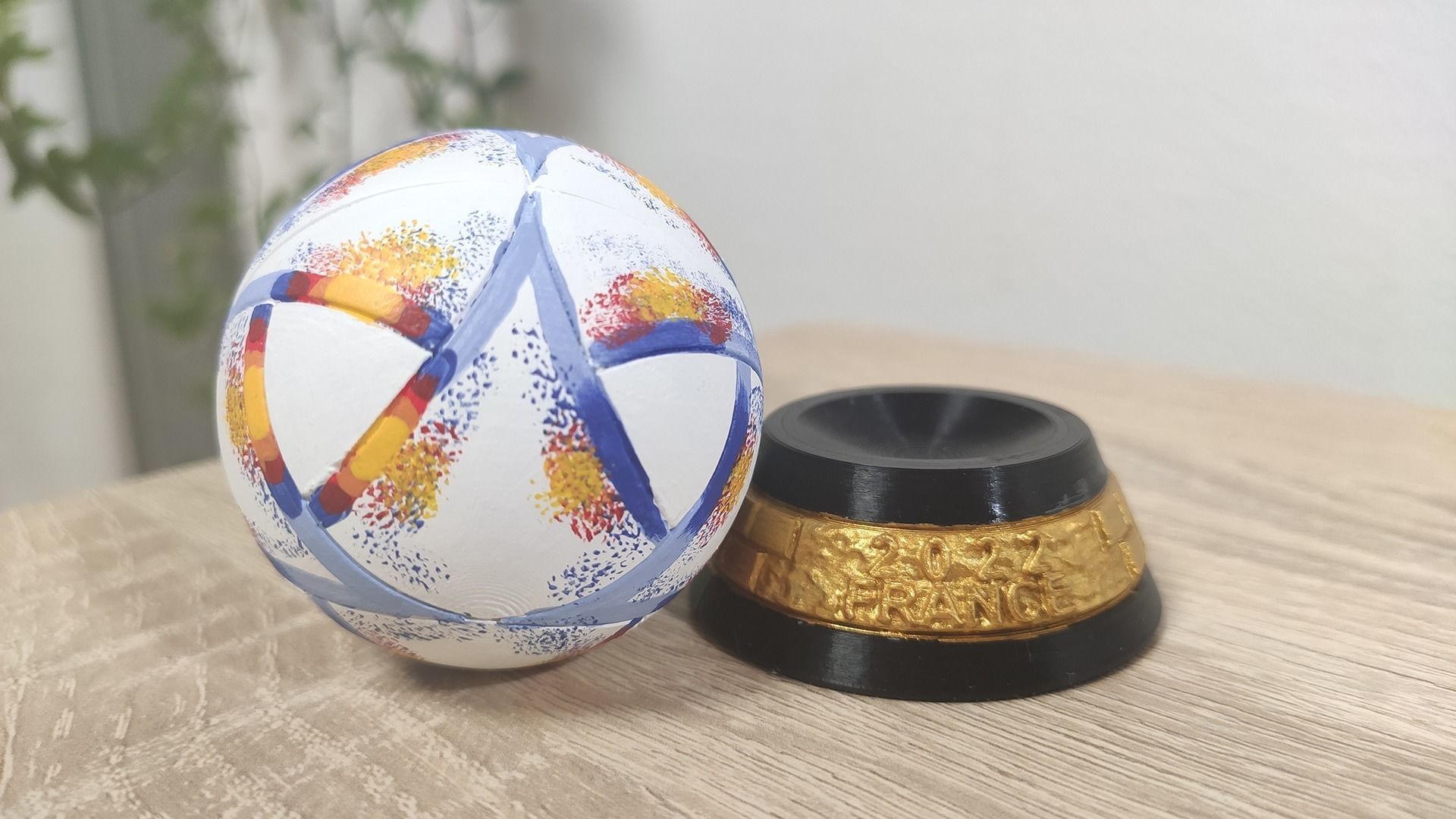 Al Rihla Cup - France version - ball and base 3D print model_6