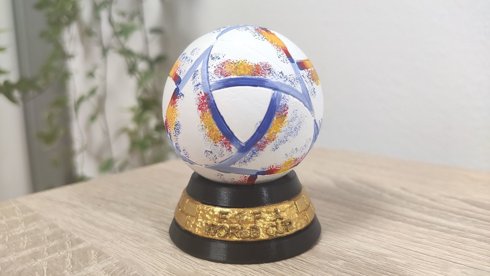 Al Rihla Cup - France version - ball and base 3D print model_5