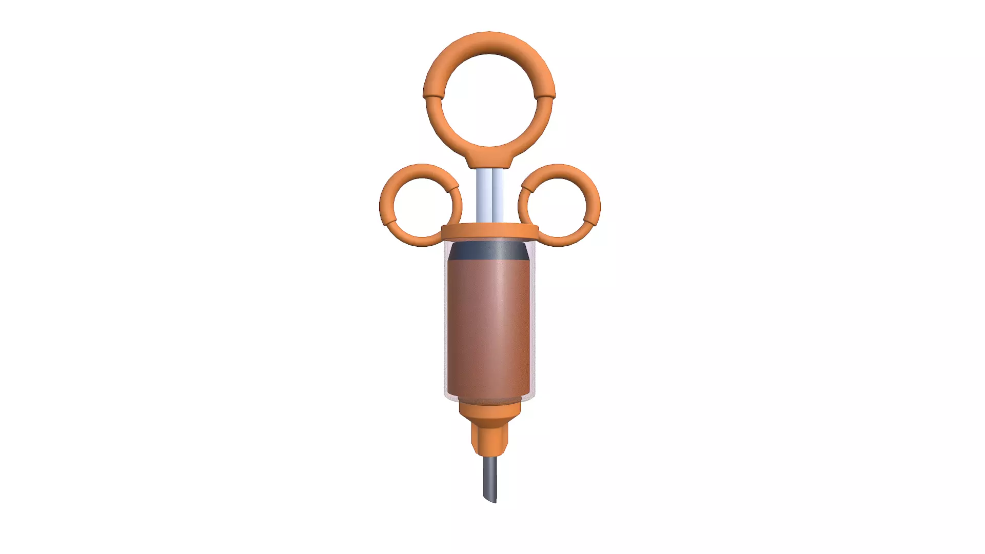 Vaccine Syringe 1 Low-poly 3D model
